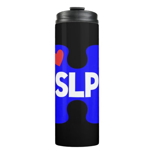 Autismus Sensibilisierung für April zu informieren Thermosbecher (Vorderseite)