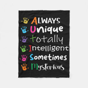 Autismus Sensibilisierung für Autismus Kids für Ma Fleecedecke