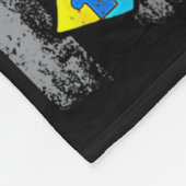 Autismus Sensibilisierung Mama Vater Usa Flaggenmo Fleecedecke (Ecke)