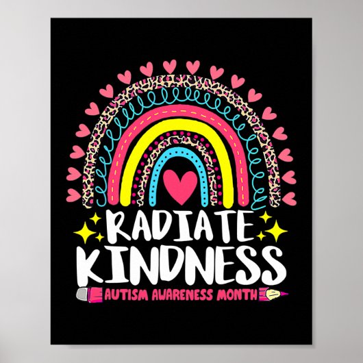 Autismus Sensibilisierung Spezielle Lehrer strahle Poster (Vorne)