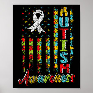 Autismus Sensibilisierungsautisten unterstützen Au Poster