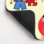 Autismus Sensibilisierungsbälle Mousepad (Ecke)