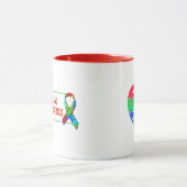 Autismus Sensibilisierungsband Puzzleteile Tasse (Zentrum)