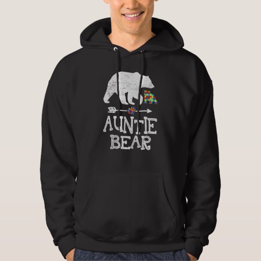 Autismus Sensibilisierungskampagne Bären Unterstüt Hoodie (Vorderseite)