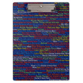 Autismus-Sensibilisierungsklammer Klemmbrett (Vorderseite)