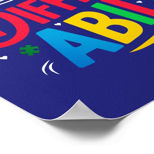 Autismus-Sensibilisierungspposter Poster (Ecke)