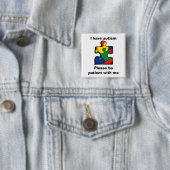 Autismus Sensibilisierungstaste. Autismus. Autismu Button (Beispiel)