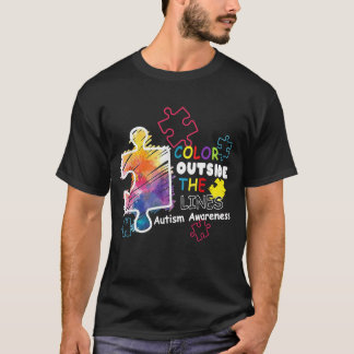 Autismus Sensibilität T Shirt Farbe außerhalb der