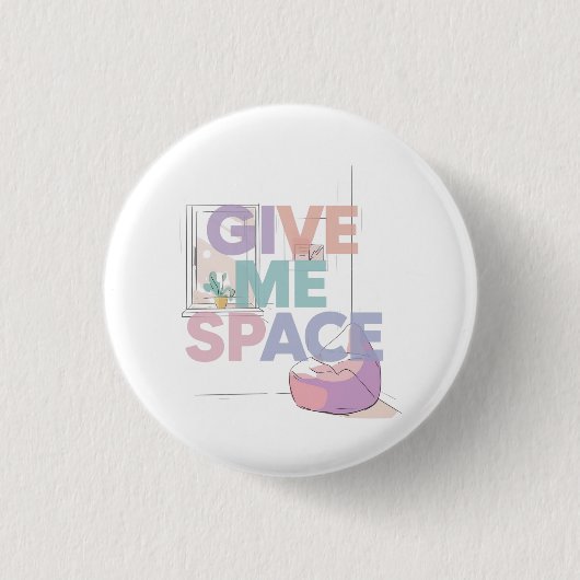 Autismus-Sensorik-Grenze - Gib mir Raum  Button (Vorderseite)