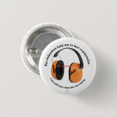 Autismus/ sensorische / Ohrverteidiger Bewusstsein Button (Vorne & Hinten)