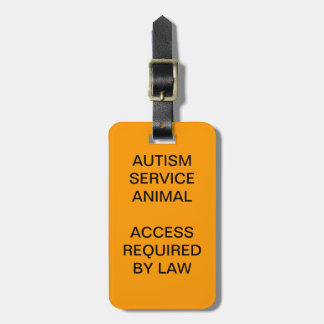 Autismus-Service-Hund-Identifikations-Abzeichen Gepäckanhänger