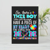 Autismus-Shirt des Weltautismus Save The Date (Stehend Vorderseite)