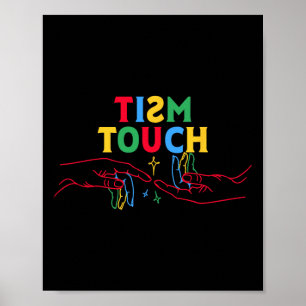 Autismus Shirt Funny Tism Touch Autistische Meme A Poster