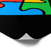 Autismus-Shirt für Kinder Poster (Ecke)