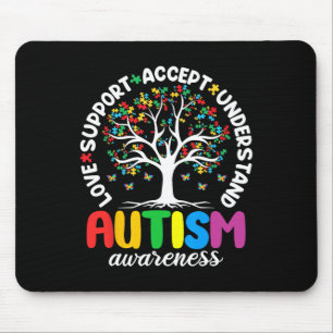 Autismus Shirt Liebe Akzeptanz Unterstützung Autis Mousepad