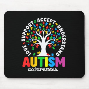 Autismus-Shirt Liebe Akzeptanz Unterstützung Autis Mousepad