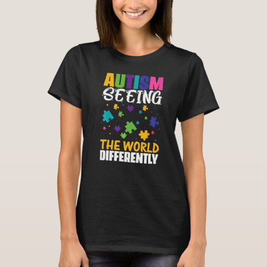 Autismus sieht die Welt anders 1 T-Shirt (Vorderseite)
