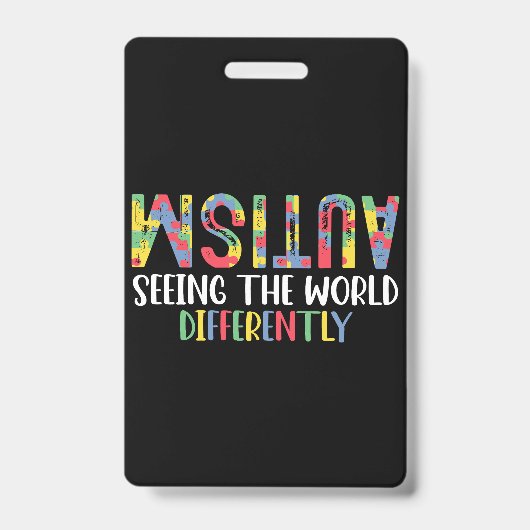 Autismus sieht die Welt anders Autismus Awarene Ausweis (Vorderseite)