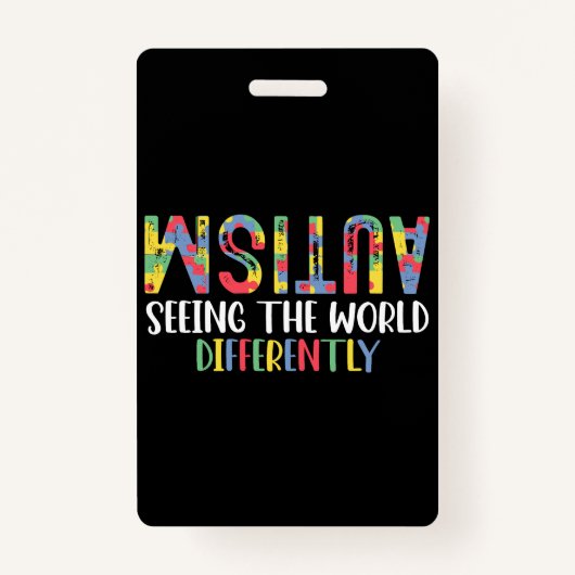 Autismus sieht die Welt anders Autismus Awarene Ausweis (Vorderseite)