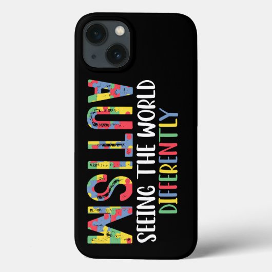 Autismus sieht die Welt anders Autismus Awarene Case-Mate iPhone Hülle (Rückseite)