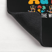 Autismus sieht die Welt anders Autismus Awarene Mousepad (Ecke)