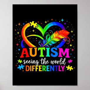 Autismus sieht die Welt anders Autismus Poster
