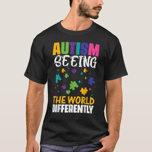 Autismus sieht die Welt anders T-Shirt (Vorderseite)