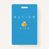 Autismus sind Abzeichen des freundschaftlichen Bew Ausweis (Vorderseite)