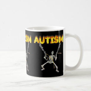 Autismus Skeleton Funny Odselig spezifische Maßnah Kaffeetasse
