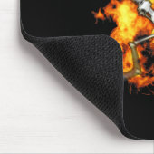 Autismus Skeleton Gewehre Funny Fire Bones Spooky Mousepad (Ecke)