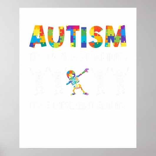 Autismus Skelett Poster (Vorne)