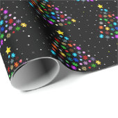 Autismus Snowflake Weihnachtsbaum Geschenkpapier (Rolleneckpunkt)