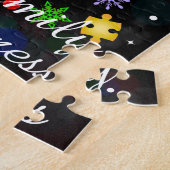 Autismus Snowflake Weihnachtsbaum Puzzle (Seite)