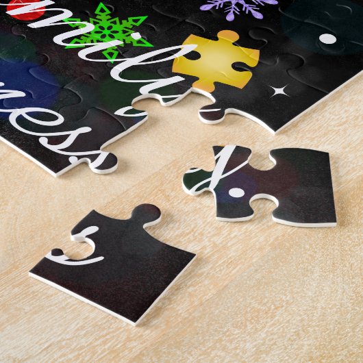 Autismus Snowflake Weihnachtsbaum Puzzle (Seite)