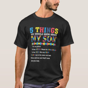 Autismus Sohn Kinder Für Mama Papa Autismus-Bewuss T-Shirt