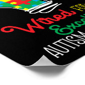 Autismus Sohn Kindertochter, für Exzellenz verkabe Poster (Ecke)