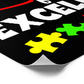 Autismus Sohn Kindertochter, für Exzellenz verkabe Poster (Ecke)