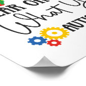 Autismus Sohn Kindertochter Nonverbal ist nicht Ge Poster (Ecke)