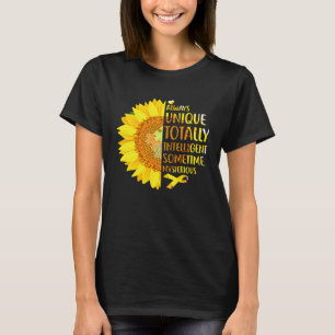 Autismus Sonnenblume Einzigartig Ganz Intelligent T-Shirt