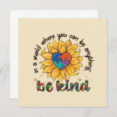 Autismus Sonnenblume ist freundlich (Vorne/Hinten)