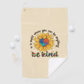 Autismus Sonnenblume ist freundlich Golfhandtuch (Insitu)