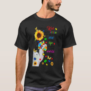 Autismus-Sonnenblume Mama Es gibt ein Kind mit Aut T-Shirt
