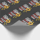 Autismus Sonnenblume Sonderlehrer für Bildung Geschenkpapier (Ecke)