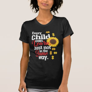 Autismus Sonnenblume Sonderlehrer für Bildung T-Shirt