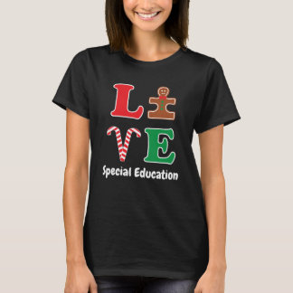 Autismus Special Bildung Lehrer Weihnachtsfest Lie T-Shirt