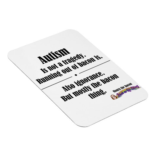 Autismus-Speck-Tragödie Auto Magnet (Rechte Seite)