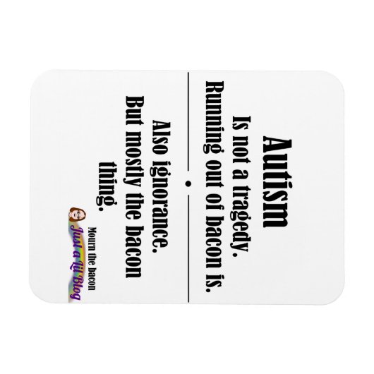 Autismus-Speck-Tragödie Auto Magnet (Horizontal)