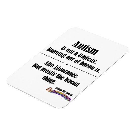 Autismus-Speck-Tragödie Auto Magnet (Linke Seite)