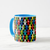 Autismus Spectrum Awareness Puzzle Kaffee Cup Tass Tasse (Vorderseite Links)