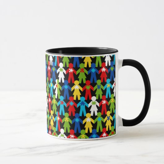Autismus Spectrum Awareness Puzzle Kaffee Cup Tass Tasse (Rechts)